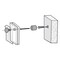 Azar Displays Gallery Wall Set of Four Floating Frames with Stand Off Caps: Overall Frame Size: 20in. x 20in. 105520-BLK - alternate 2